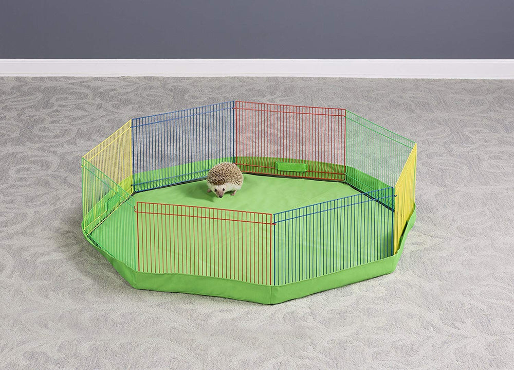 Prevue Hendryx playpen linking panels enabling larger play areas.