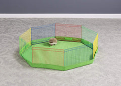 Prevue Hendryx playpen linking panels enabling larger play areas.