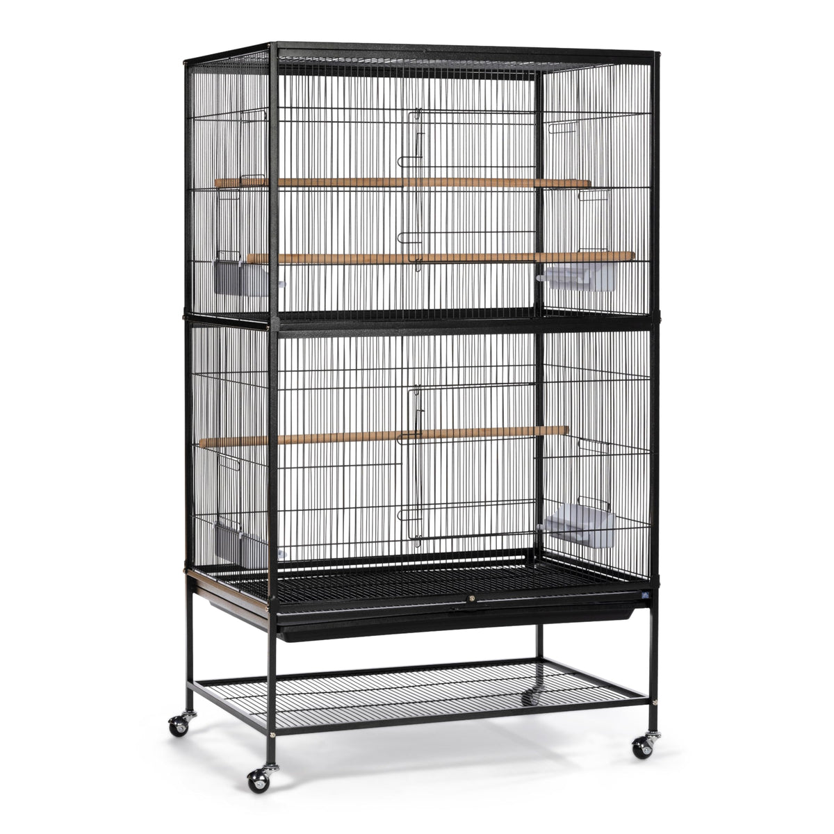 PH Prevue Hendryx steel bird cage on wheels, easy to move and set in place.