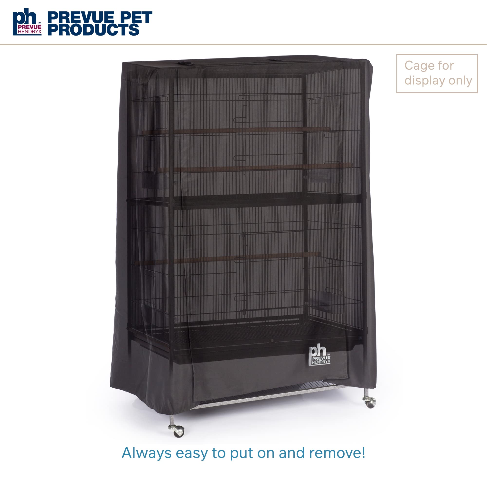 Prevue Large Cage Cover fits large enclosures up to 37x25x48 inches