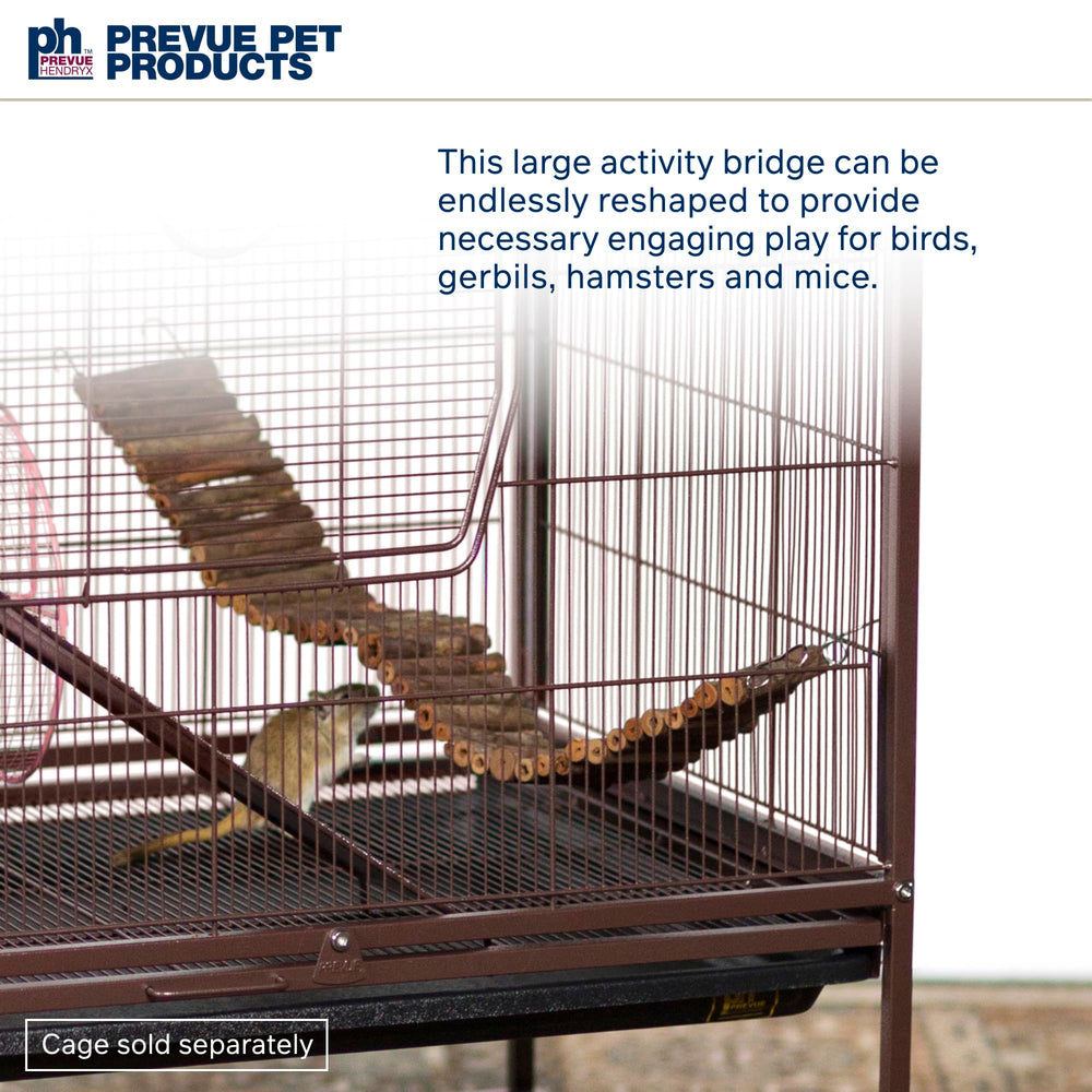 Prevue Naturals Wonder Walk Bridge natural materials close-up supporting safe exploration.