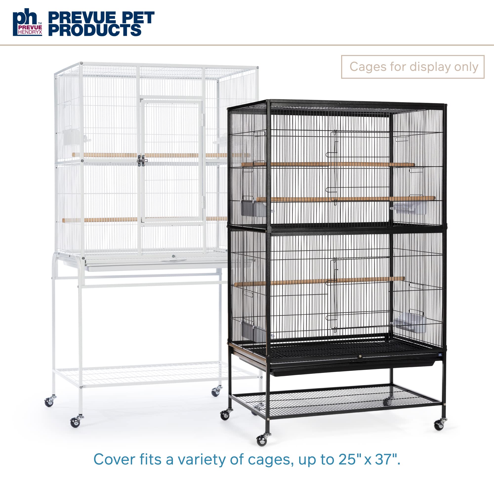 Prevue Non-toxic Fabric Cage Cover ensures safe, quiet coverage