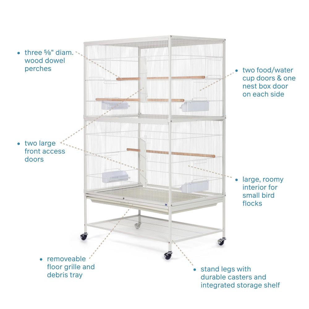 Removable floor grille facilitates quick cleaning and maintenance