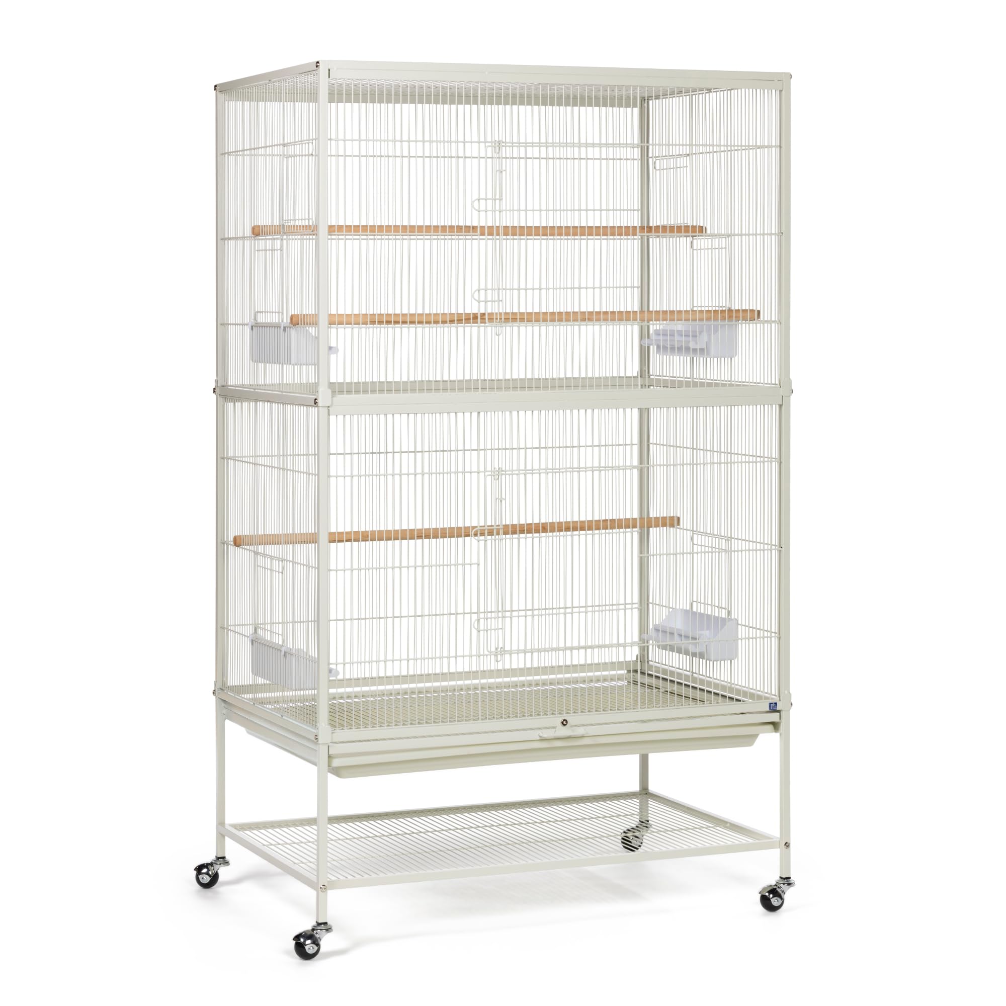 Prevue Pet Products wrought-iron flight cage on rolling stand