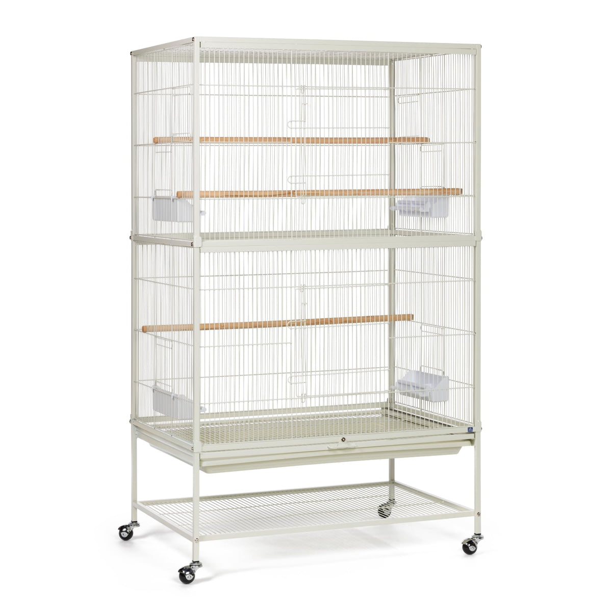 Prevue Pet Products wrought-iron flight cage on rolling stand