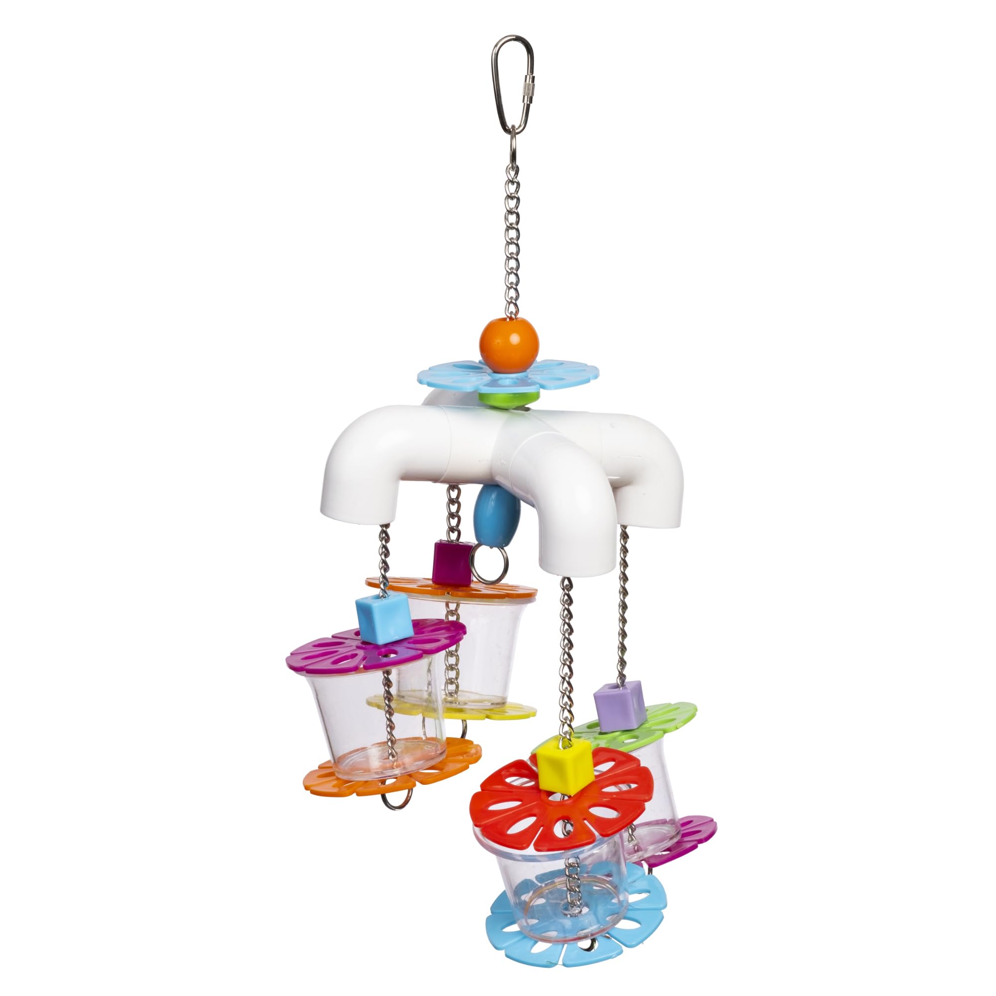 Prevue Sink 'n Seek forage-toy for birds enhances foraging and enrichment.