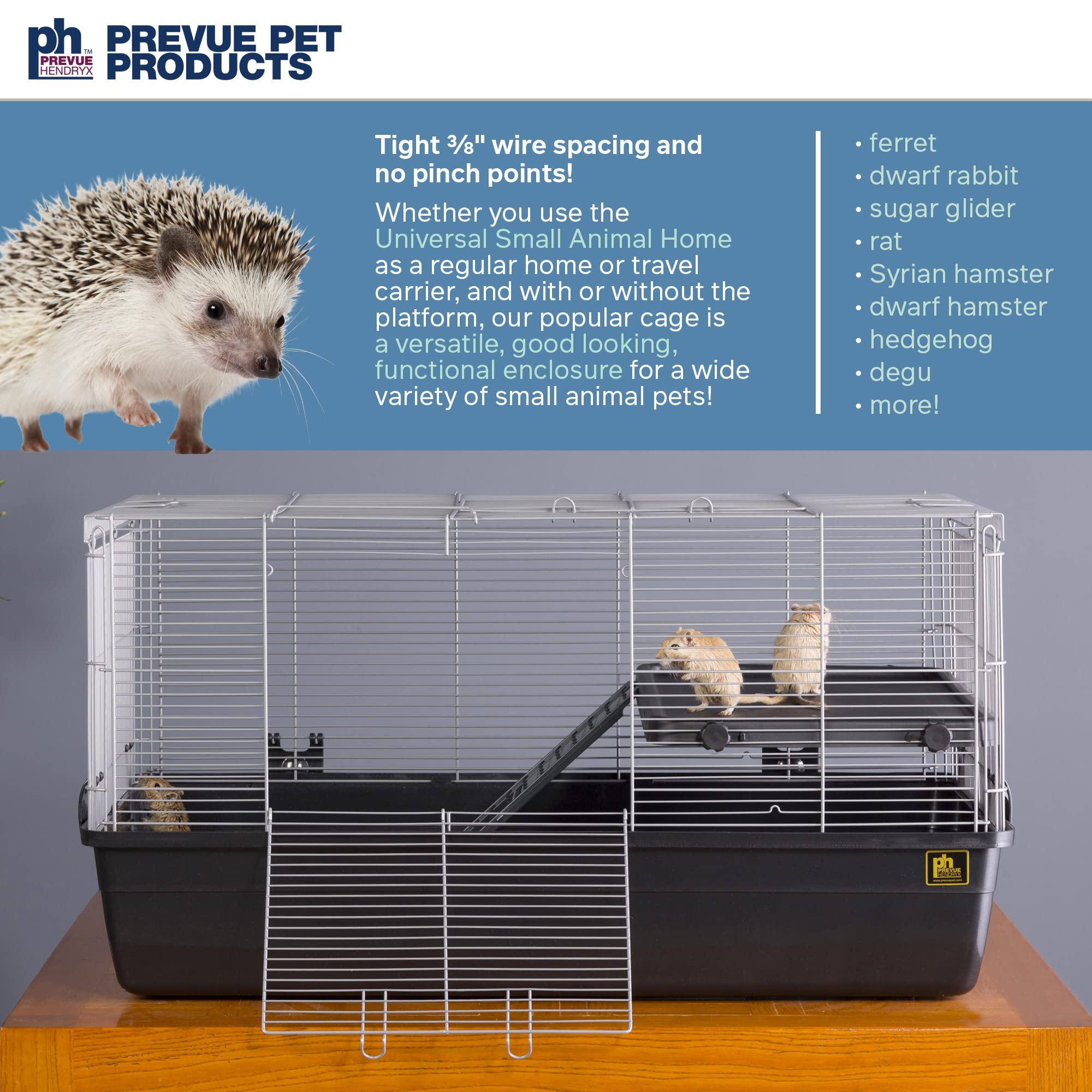 PH Prevue Hendryx universal small animal home roof door enables top-entry for versatile care