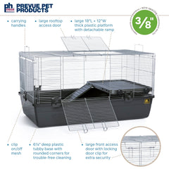 PH Prevue Hendryx universal small animal home tight wire spacing enhances pet security