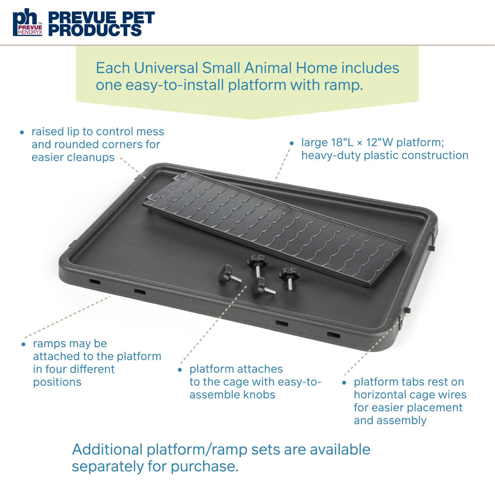 PH Prevue Hendryx universal small animal home tub base helps contain bedding and mess