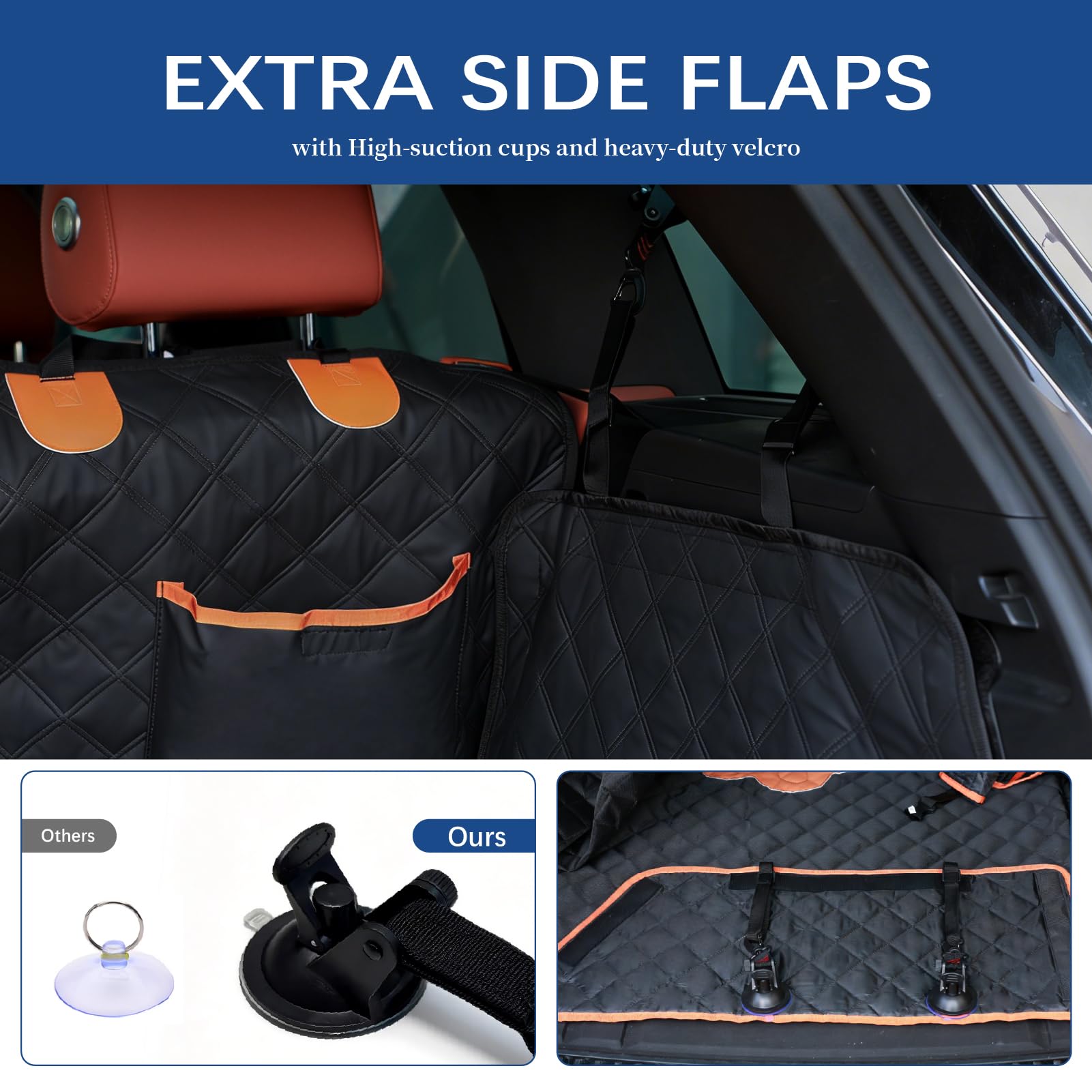 Anti-slip bottom prevents shifting on uneven roads