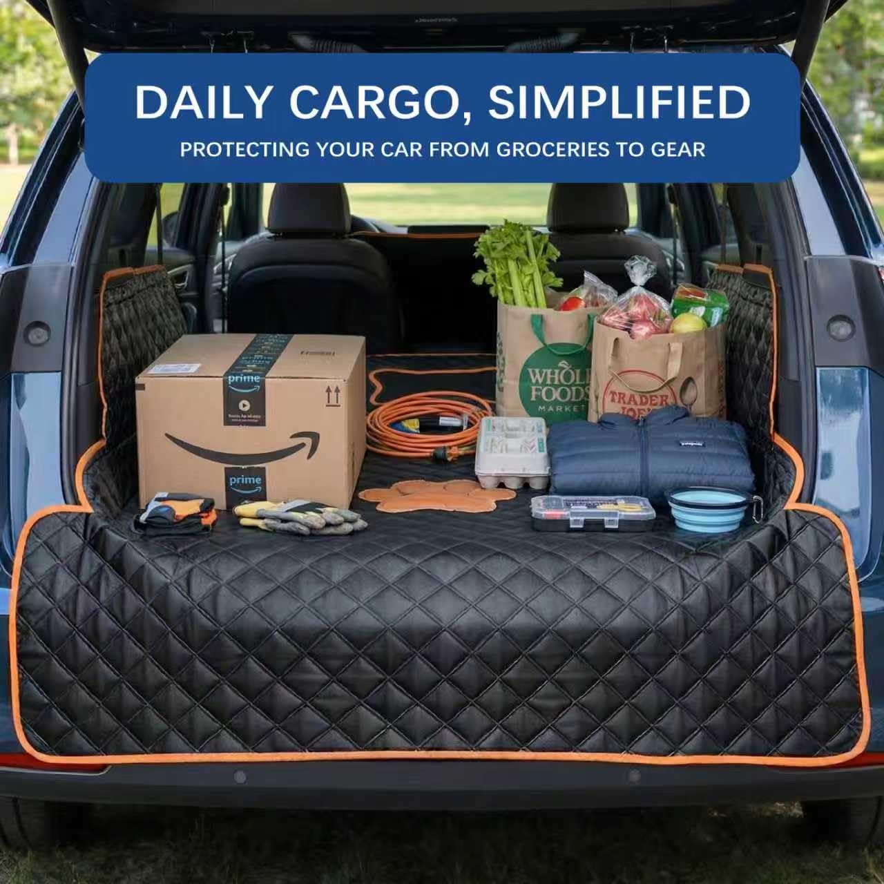 Side flaps protect windows and interior panels during travel