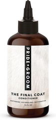 PRIDE AND GROOM Final Coat Conditioner bottle front with smoother, tangle-free coats.