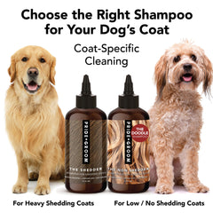 Pride and Groom Non Shedder coat shine after wash.