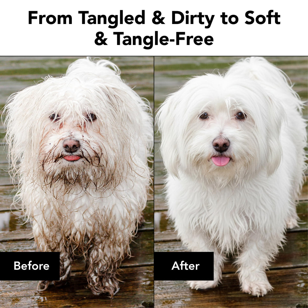 Pride and Groom Non Shedder natural ingredients calendula lavender visible.