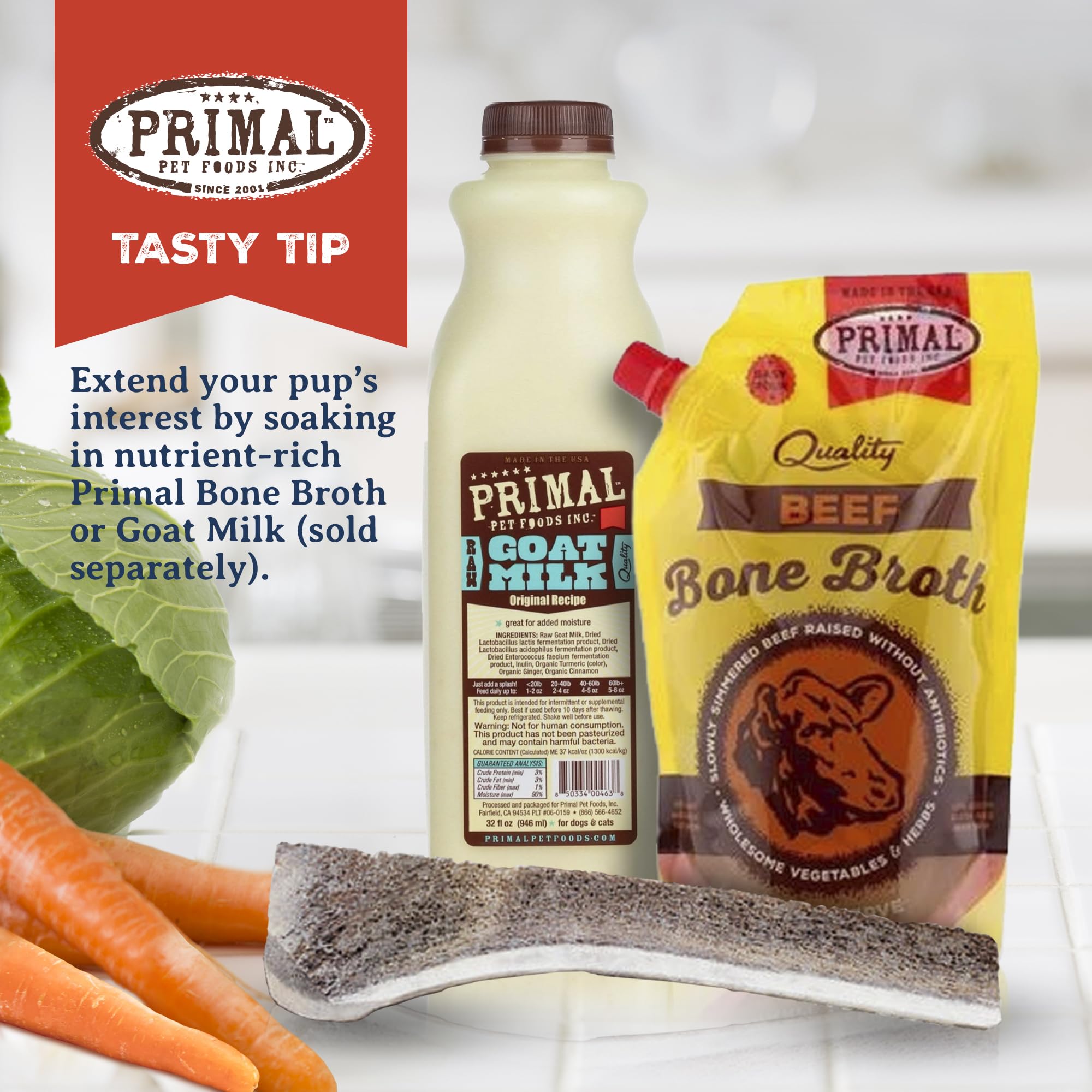 Primal Antlers sustainably sourced in North America emphasizes ethical production.