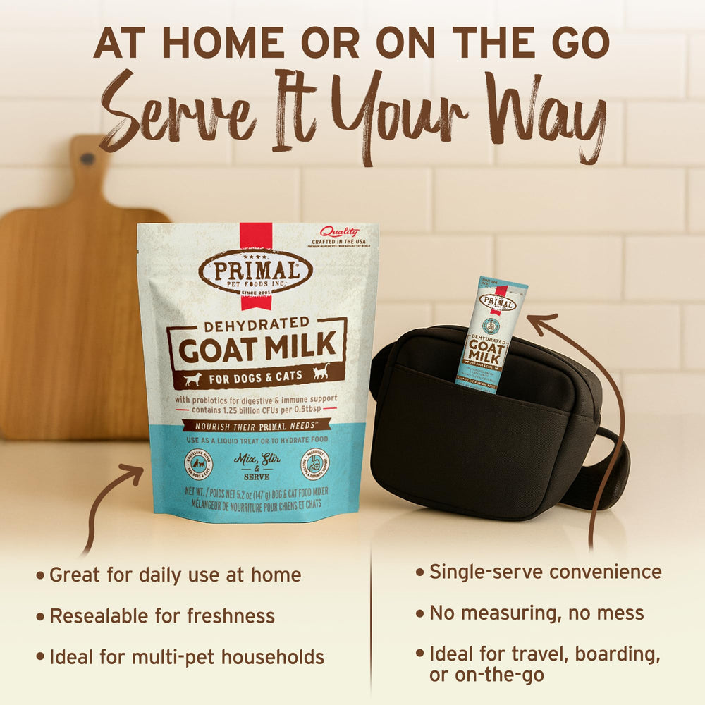 Primal Goat Milk Powder made-in-usa badge image underscores quality you can trust.