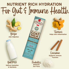 Primal Goat Milk Powder topper poured shows easy serving over meals.