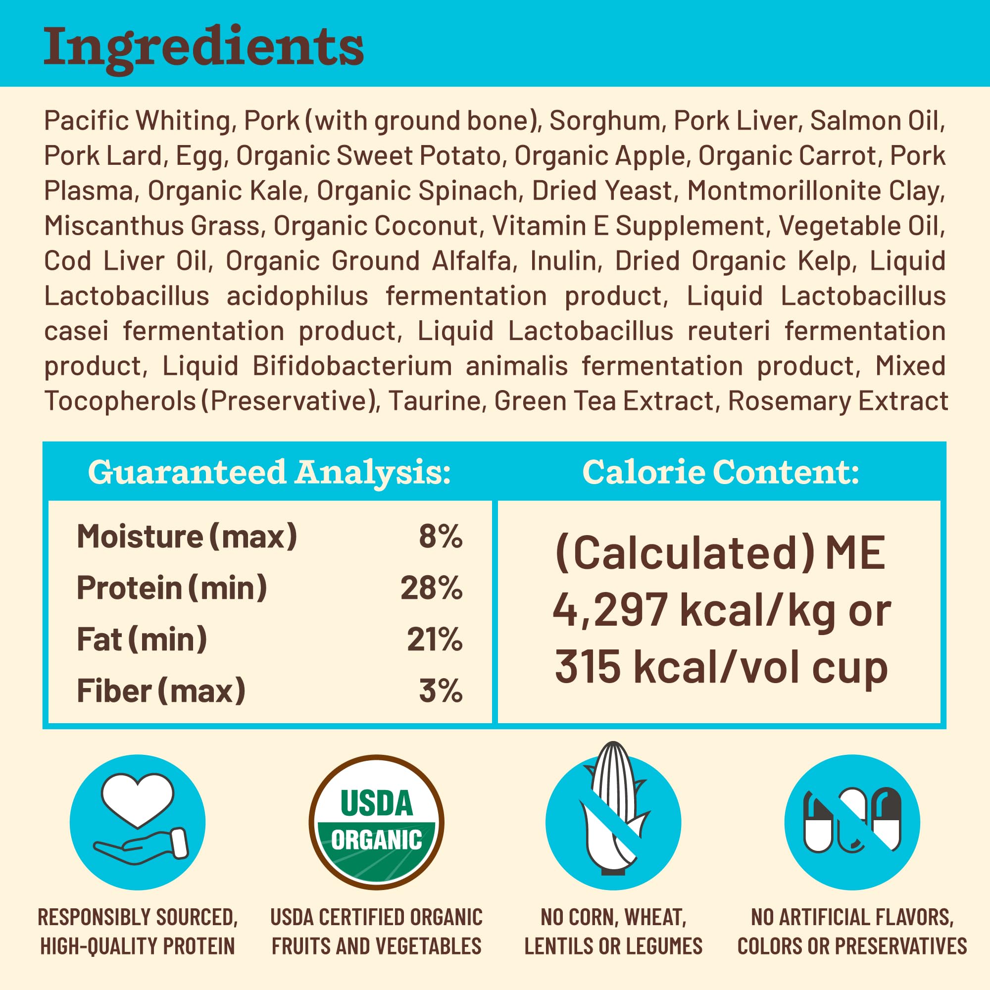 Primal Kibble in The Raw organic vegetables close-up features real ingredients.