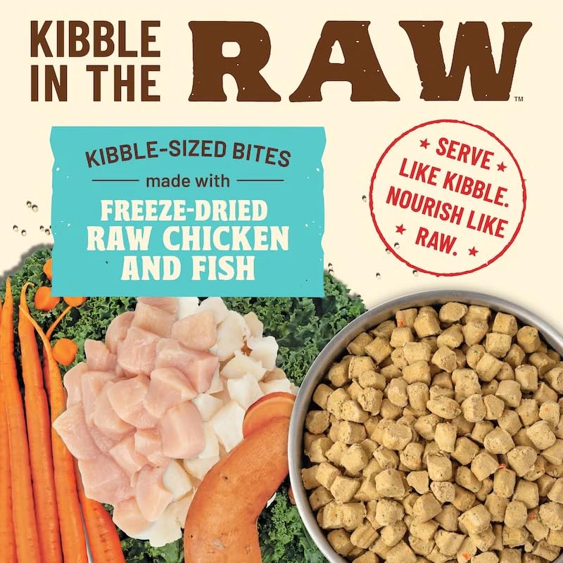 Primal Kibble in the Raw scoop, quick serving for busy owners.