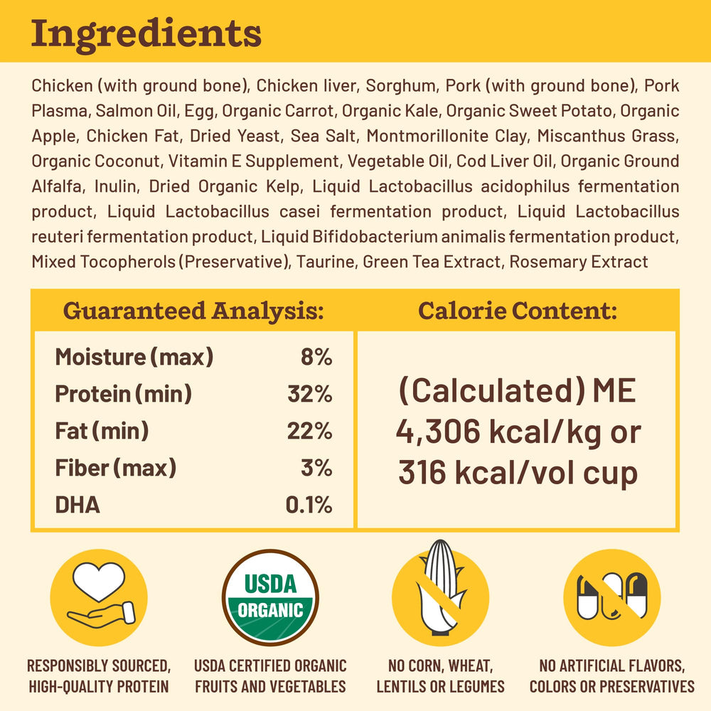 Primal Kibble in The Raw is free from fillers and common allergens.
