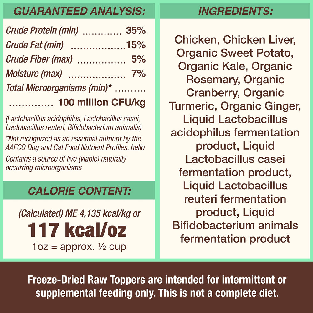 Primal grain-free meal mixers ingredients close-up, high-quality proteins and produce