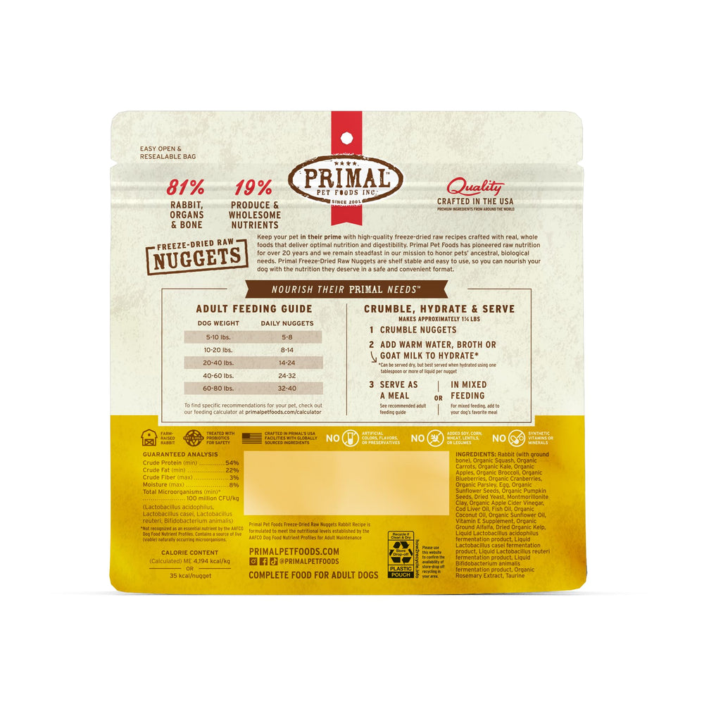 Primal Pet Foods no artificial colors or preservatives