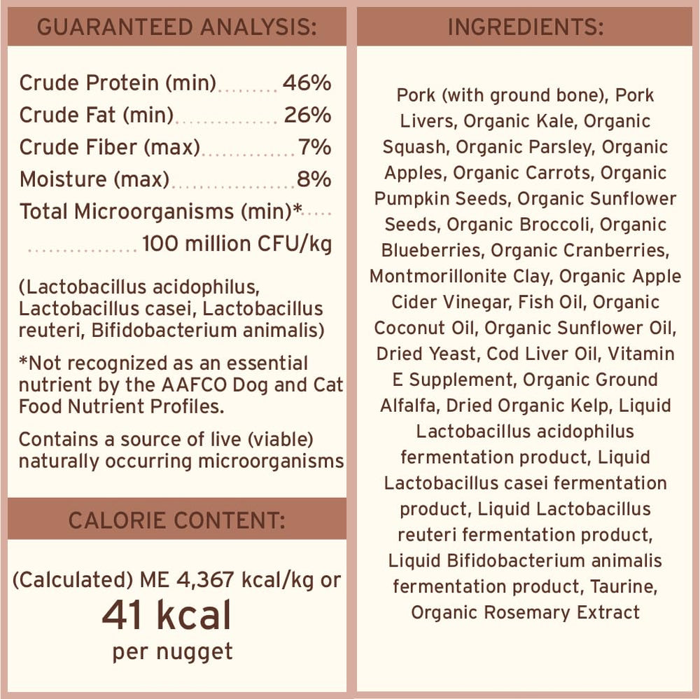 Primal Pet Foods organic fruits and vegetables in view