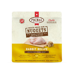 Primal Pet Foods rabbit nuggets in a bowl for a complete grain-free meal