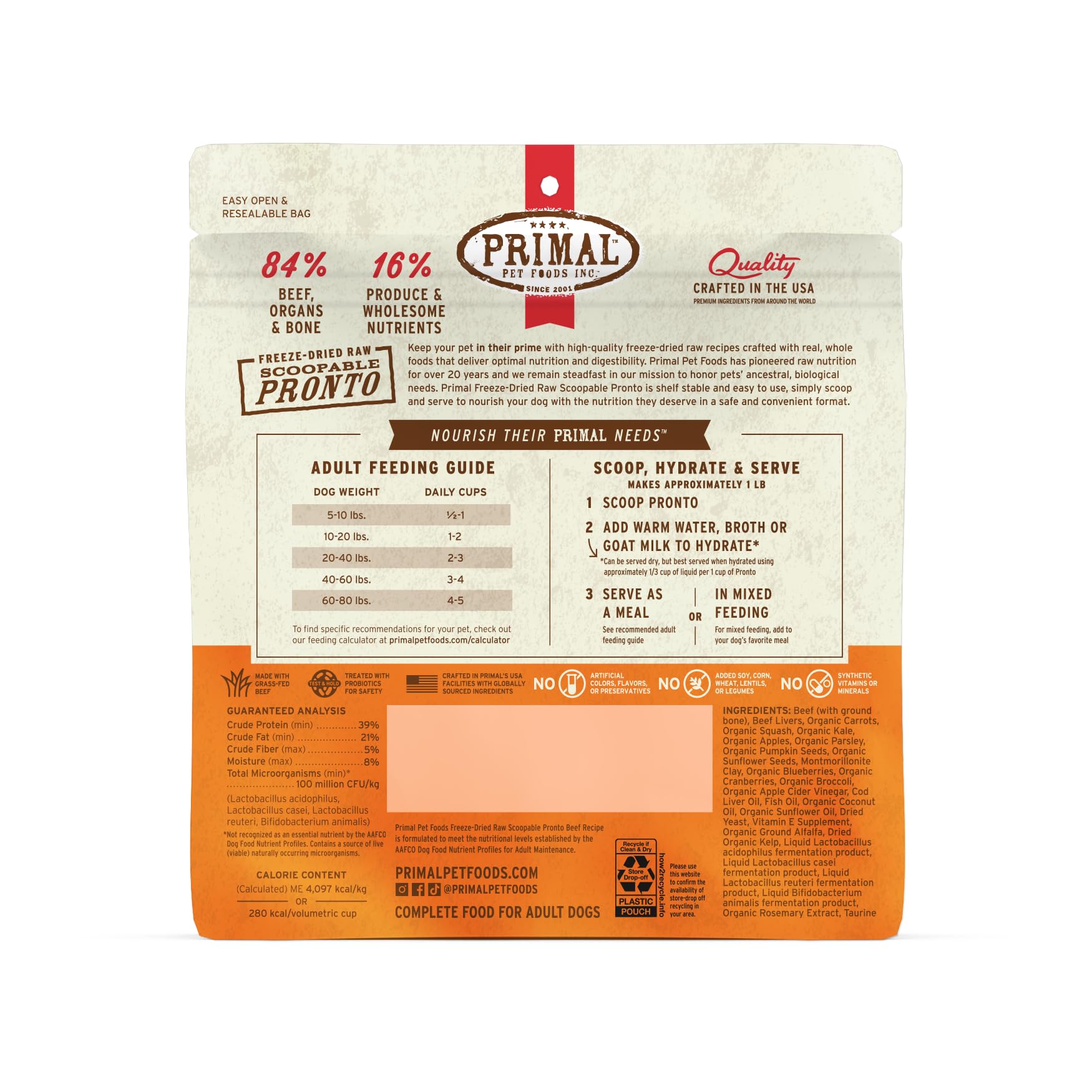 Primal Pronto Mini Nuggets beef nutrient absorption highlight