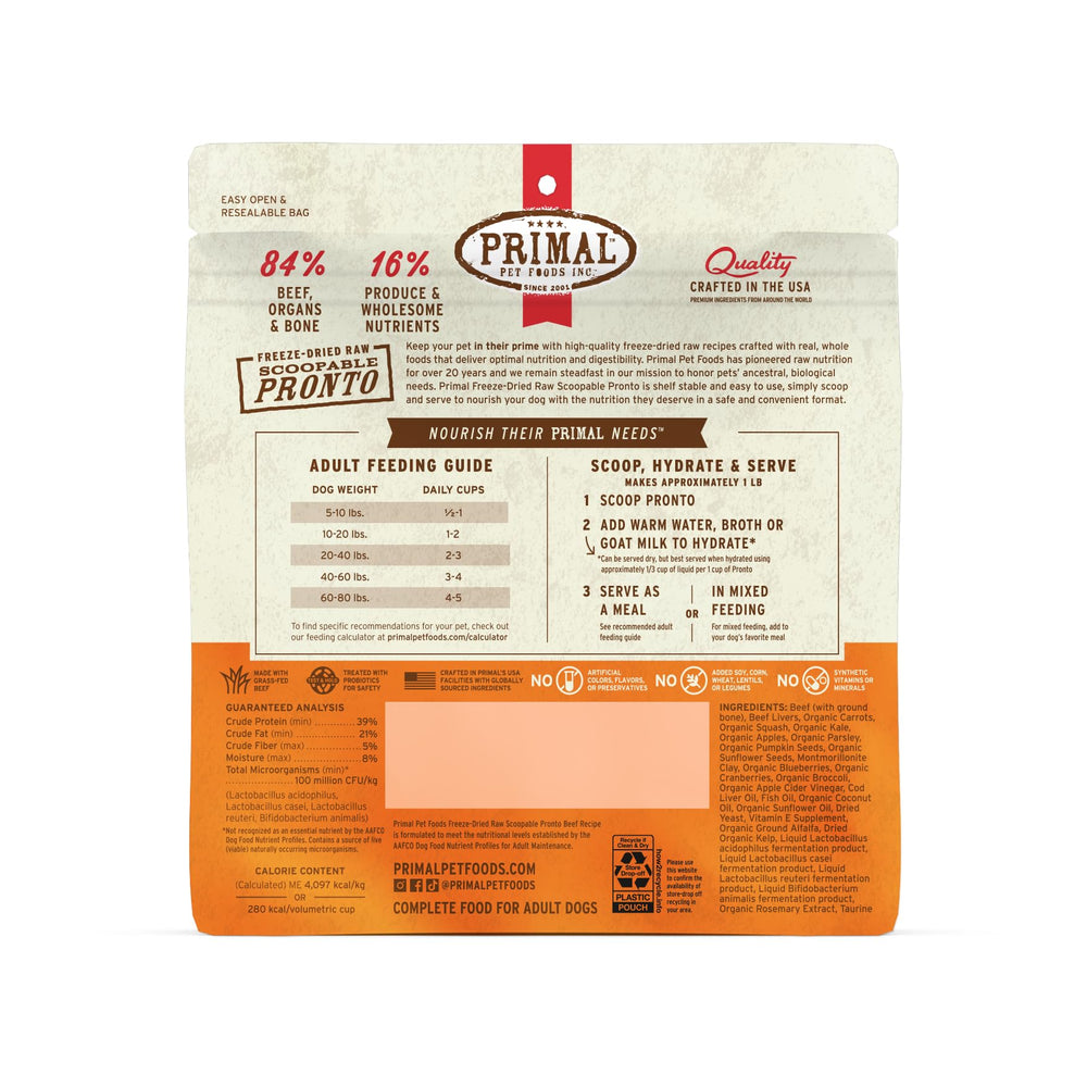 Primal Pronto Mini Nuggets beef nutrient absorption highlight