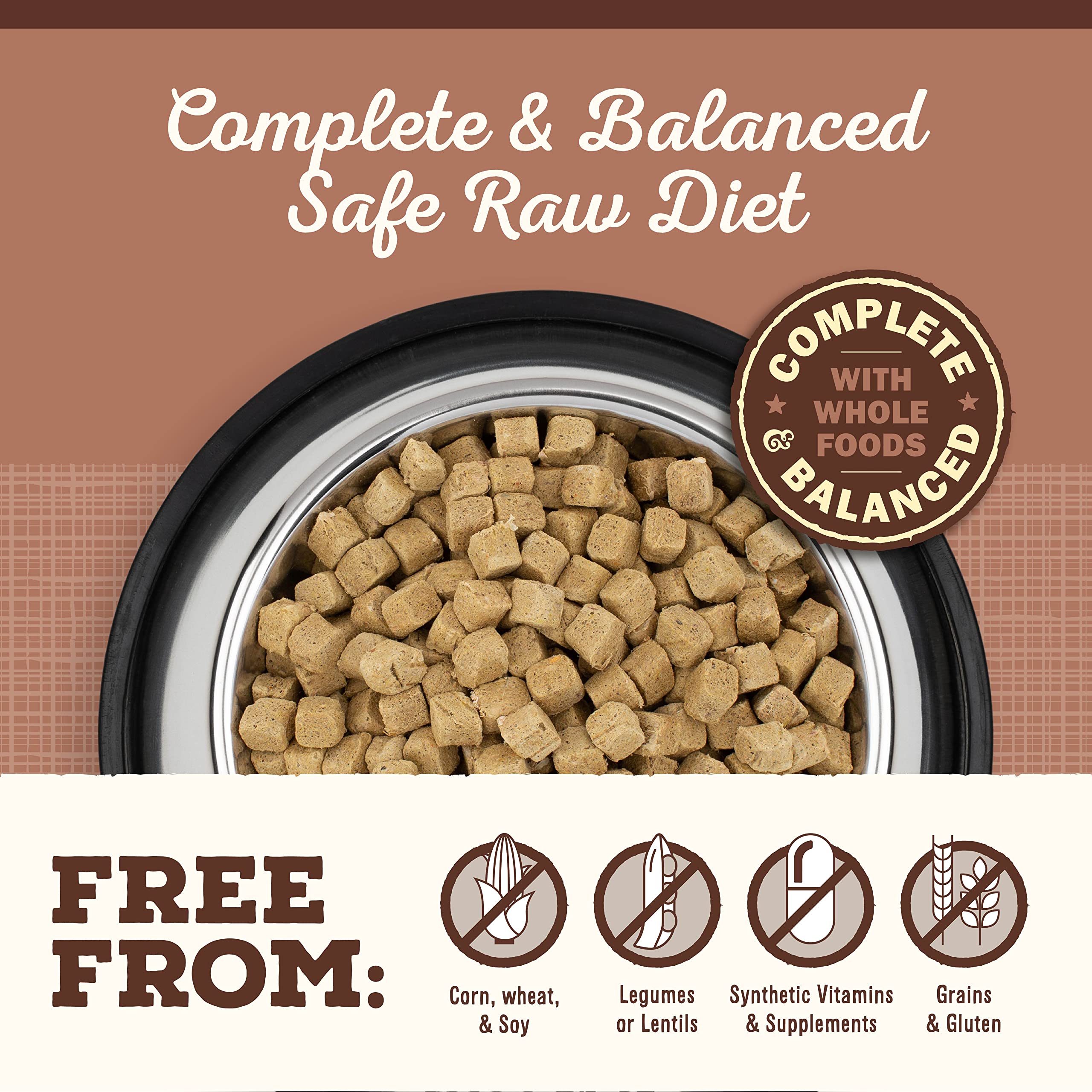 Grain-free Primal Pronto Mini Nuggets Pork—grain-free recipe for dogs.