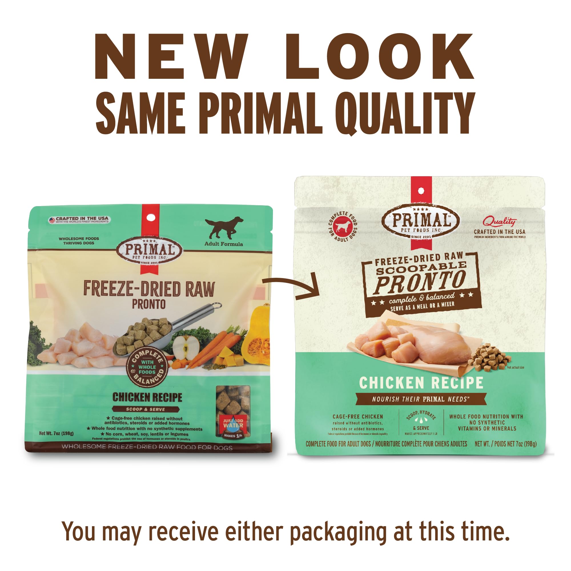 Primal Pronto Mini Nuggets rehydration bowl supports easy serving and hydration