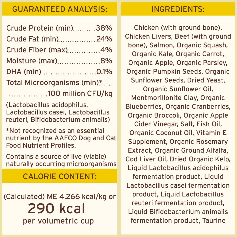 Primal Pet Foods grain-free formula badge displayed on packaging.
