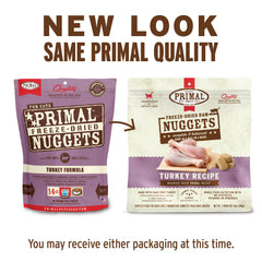 Primal turkey nuggets closeup bowl shows rehydration-ready texture for meals.
