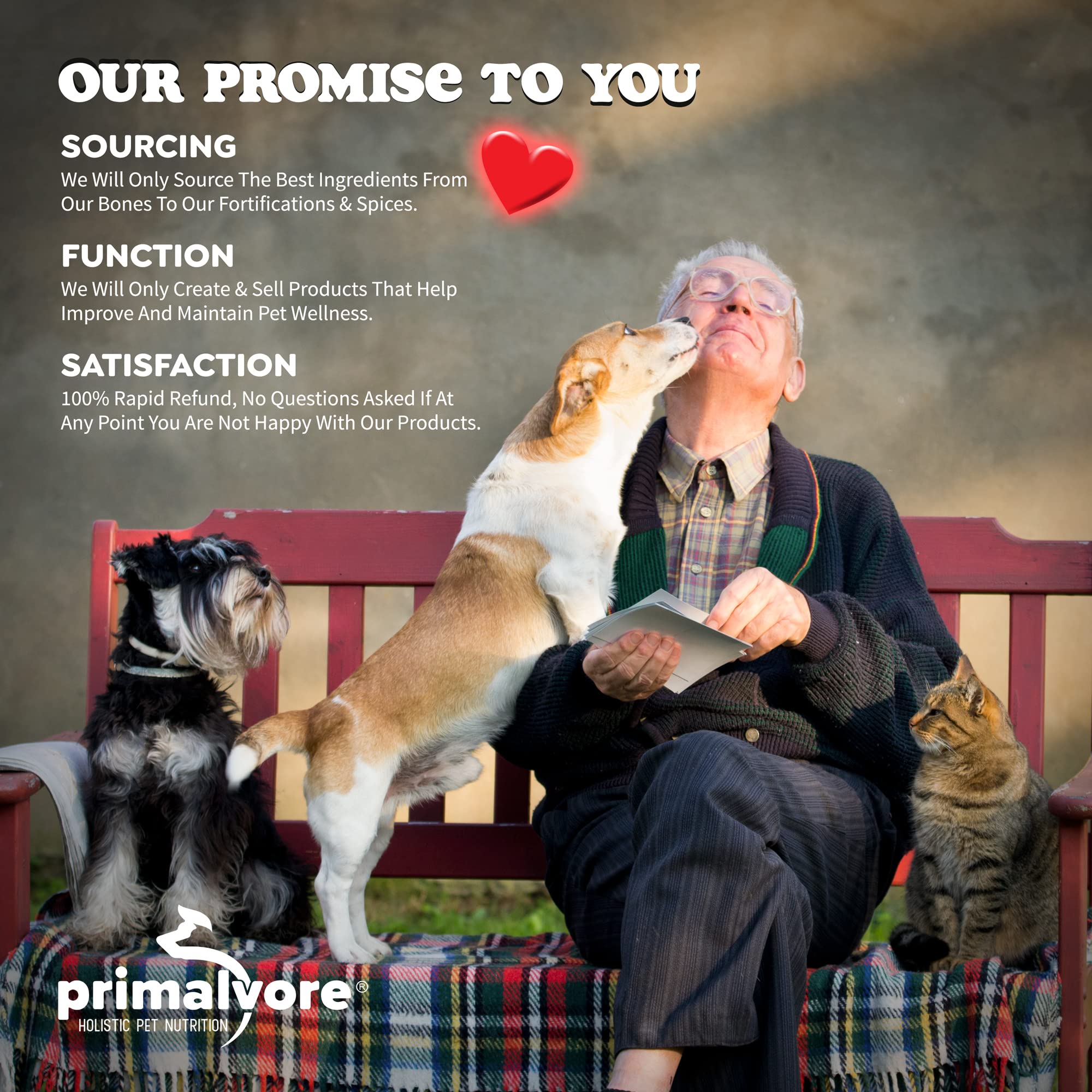 Primalvore kibble-topper over dry food shows easy serving.