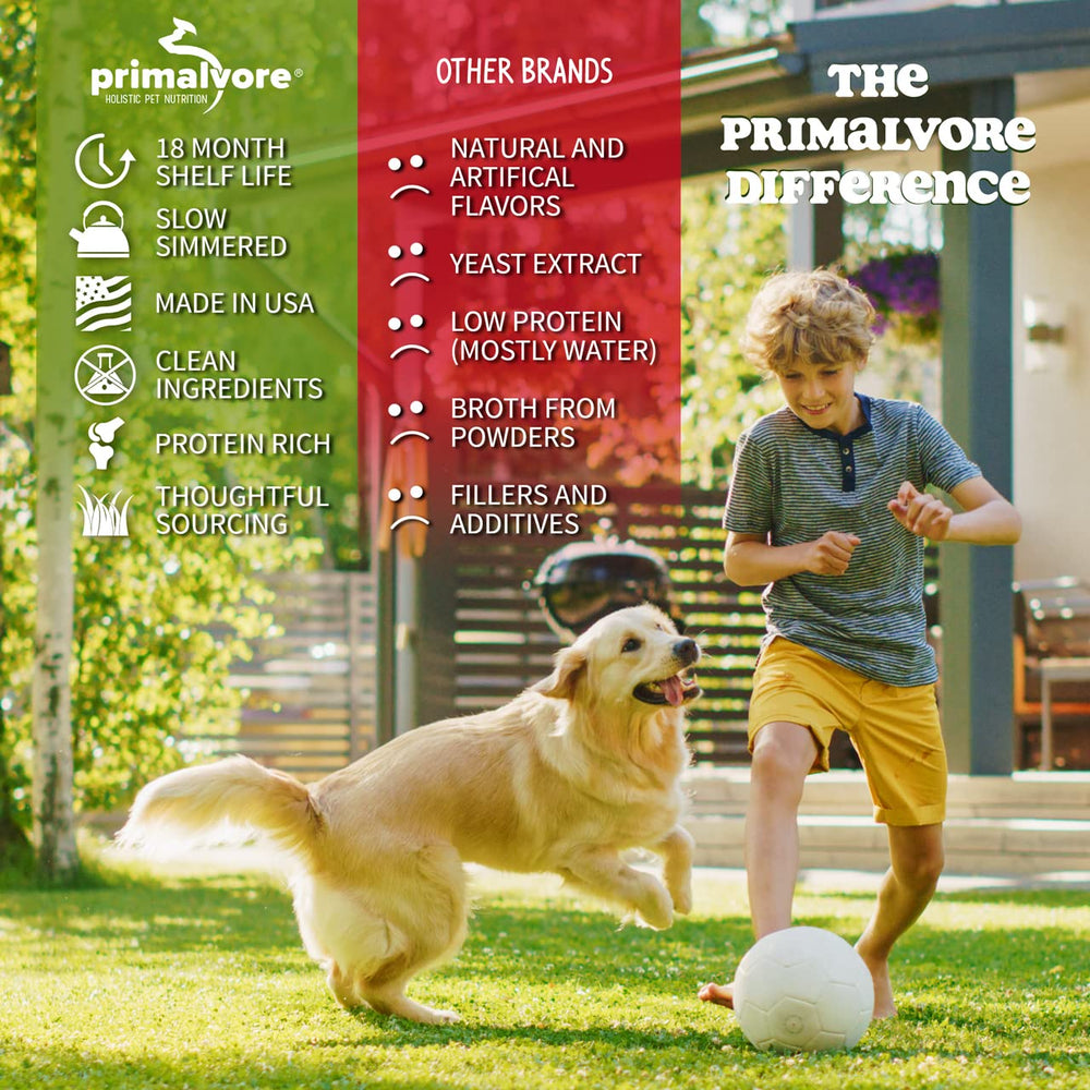 Primalvore three-ingredient broth USA sign, indicating organic, small-batch production