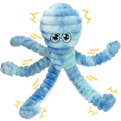 Prime Pets 27inch plush octopus toy full view for large dogs, durable and cozy