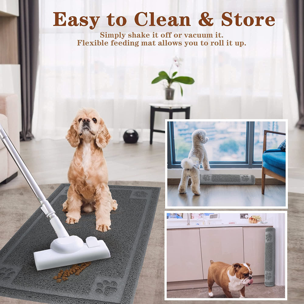 Prime Pets absorbent surface confines spills to the mat and floors.