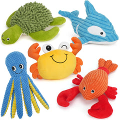 Prime Pets octopus plush toy with squeaker for interactive play and fetch
