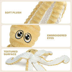 Prime Pets plush toy with embroidered eyes offers soft, comforting texture.