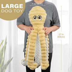 Prime Pets octopus head squeaker enhances interactive play and engagement.