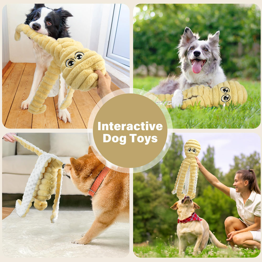 Prime Pets tug-friendly octopus toy supports gentle interactive games.