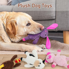 Prime Pets pink pig plush toy offers cuddly fun and gentle chewing.
