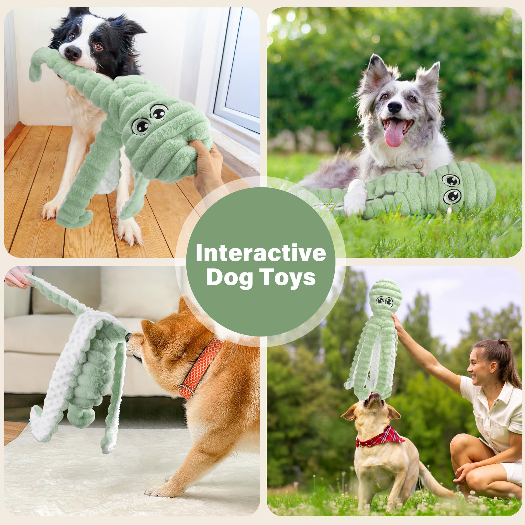 Prime Pets soft plush texture is gentle on teeth and gums during playtime.