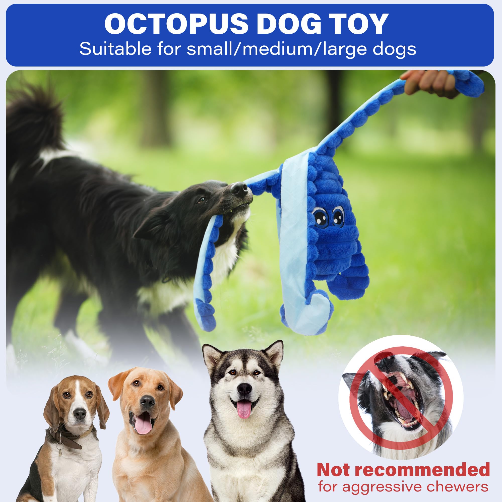 Prime Pets soft plush texture gentle on teeth and gums during use.