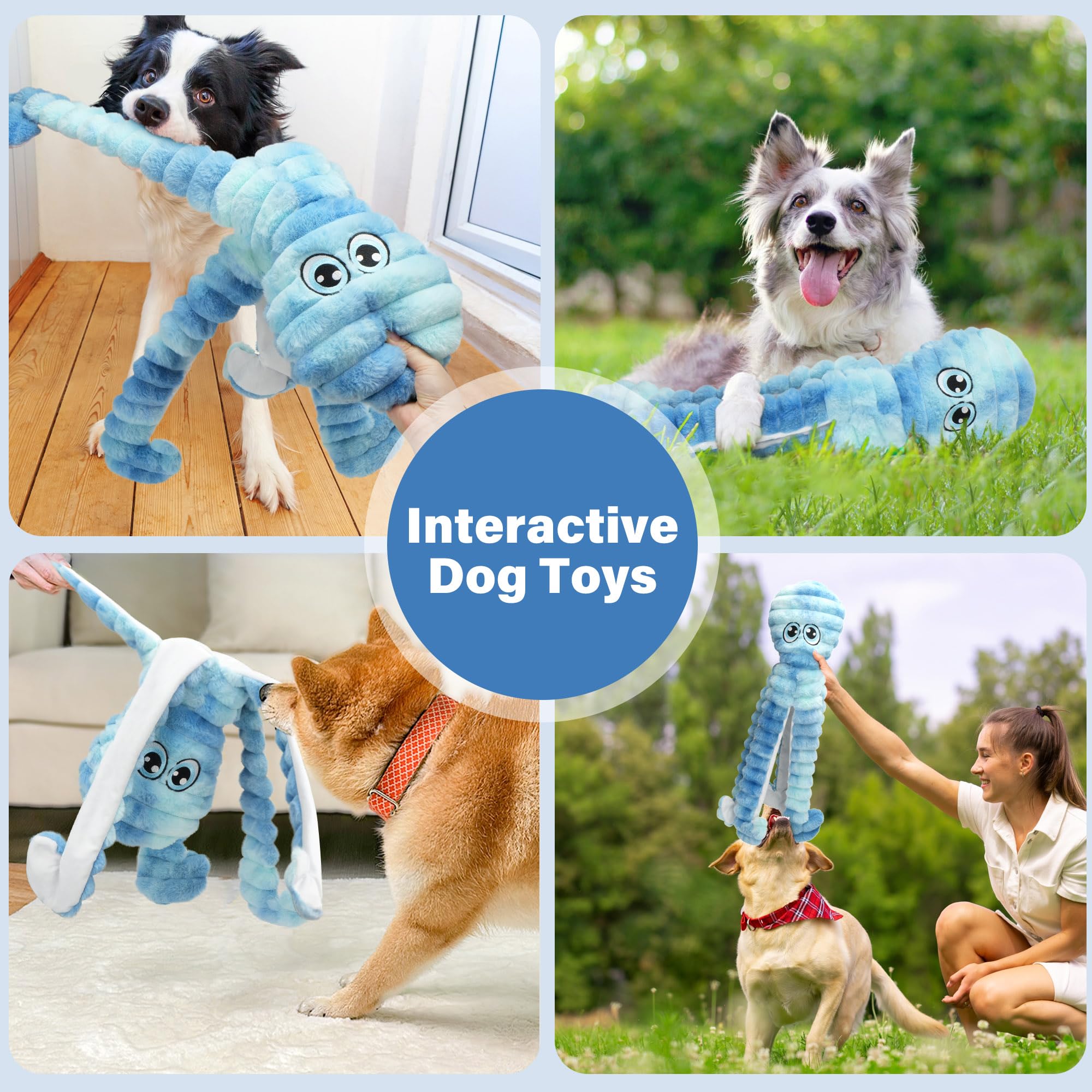 Prime Pets tie-dye blue octopus toy adding color to playtime