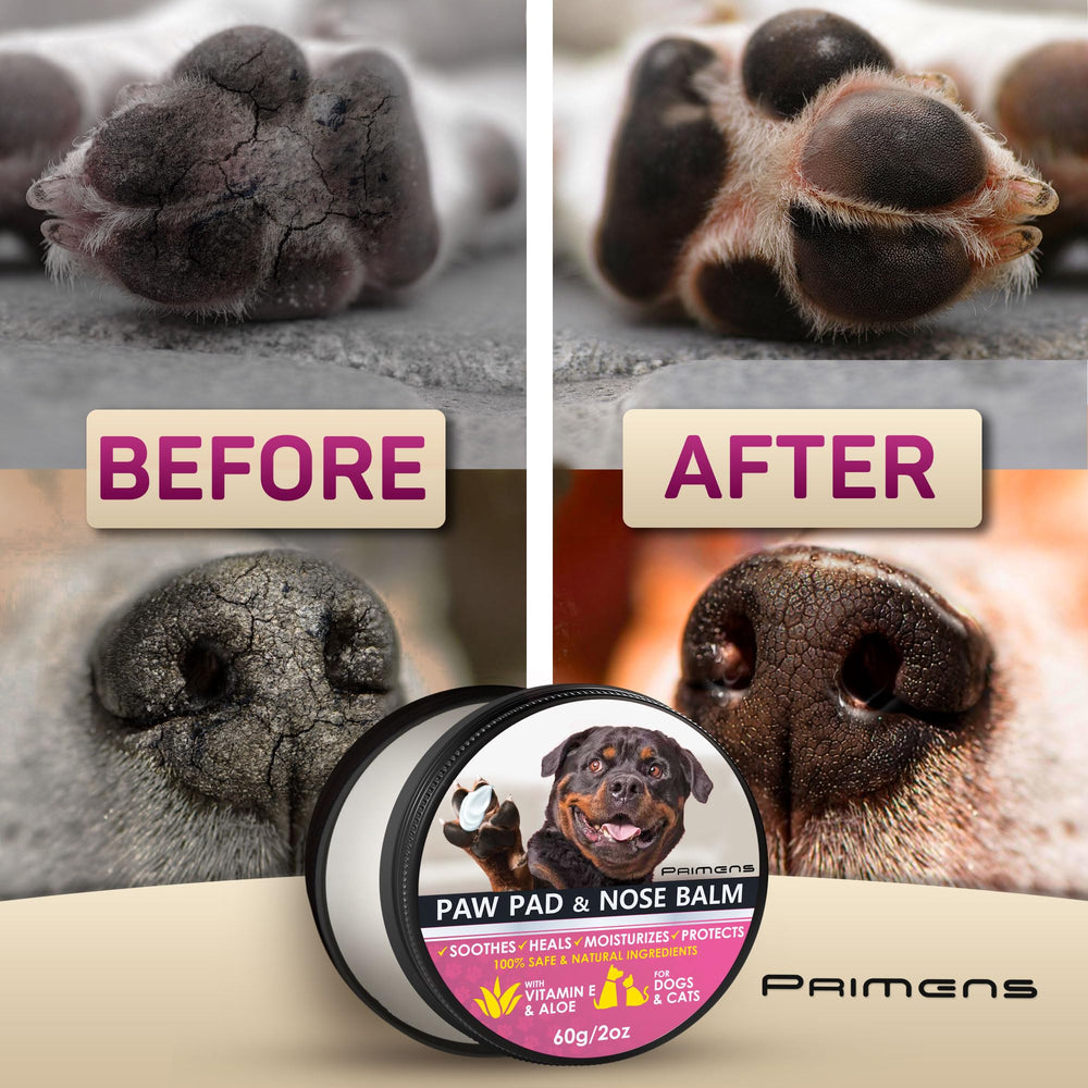 Primens natural ingredients label showing lick-safe formula for pets