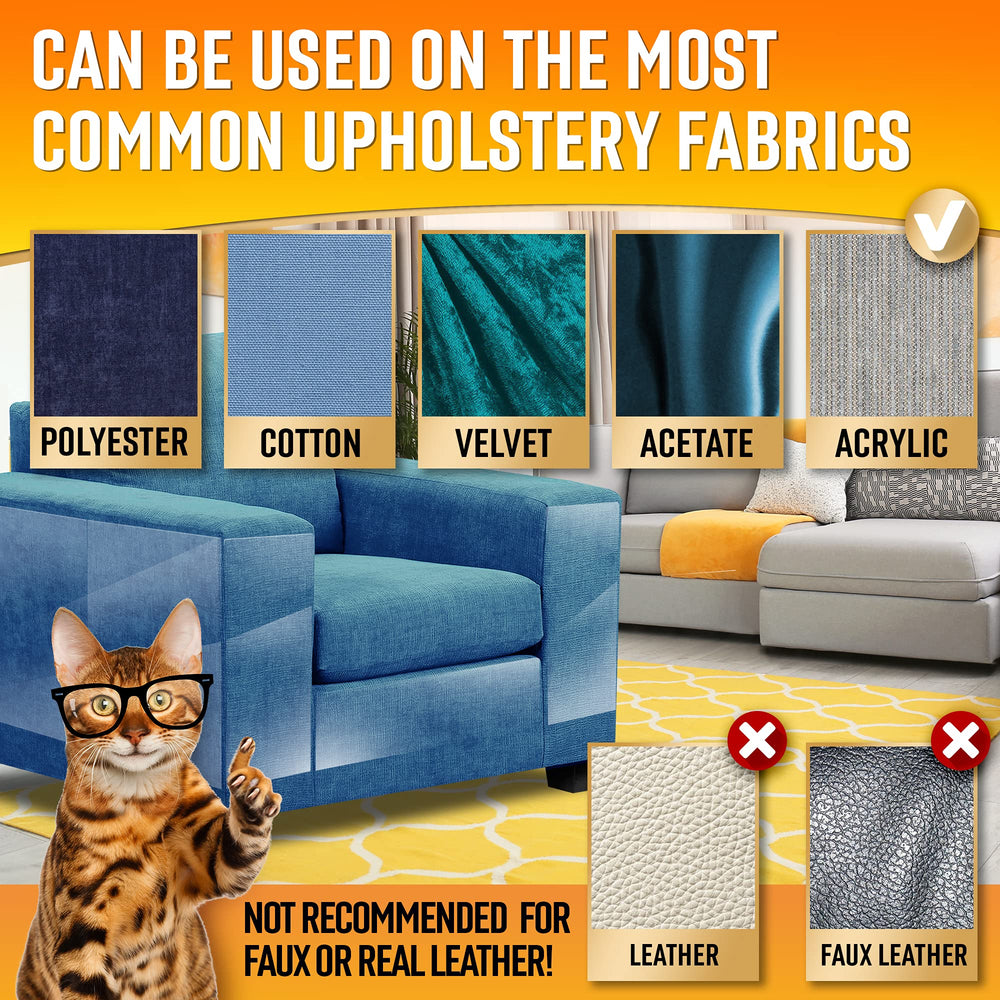 Primens reusable pins secure the protector to guard fabric from scratches.