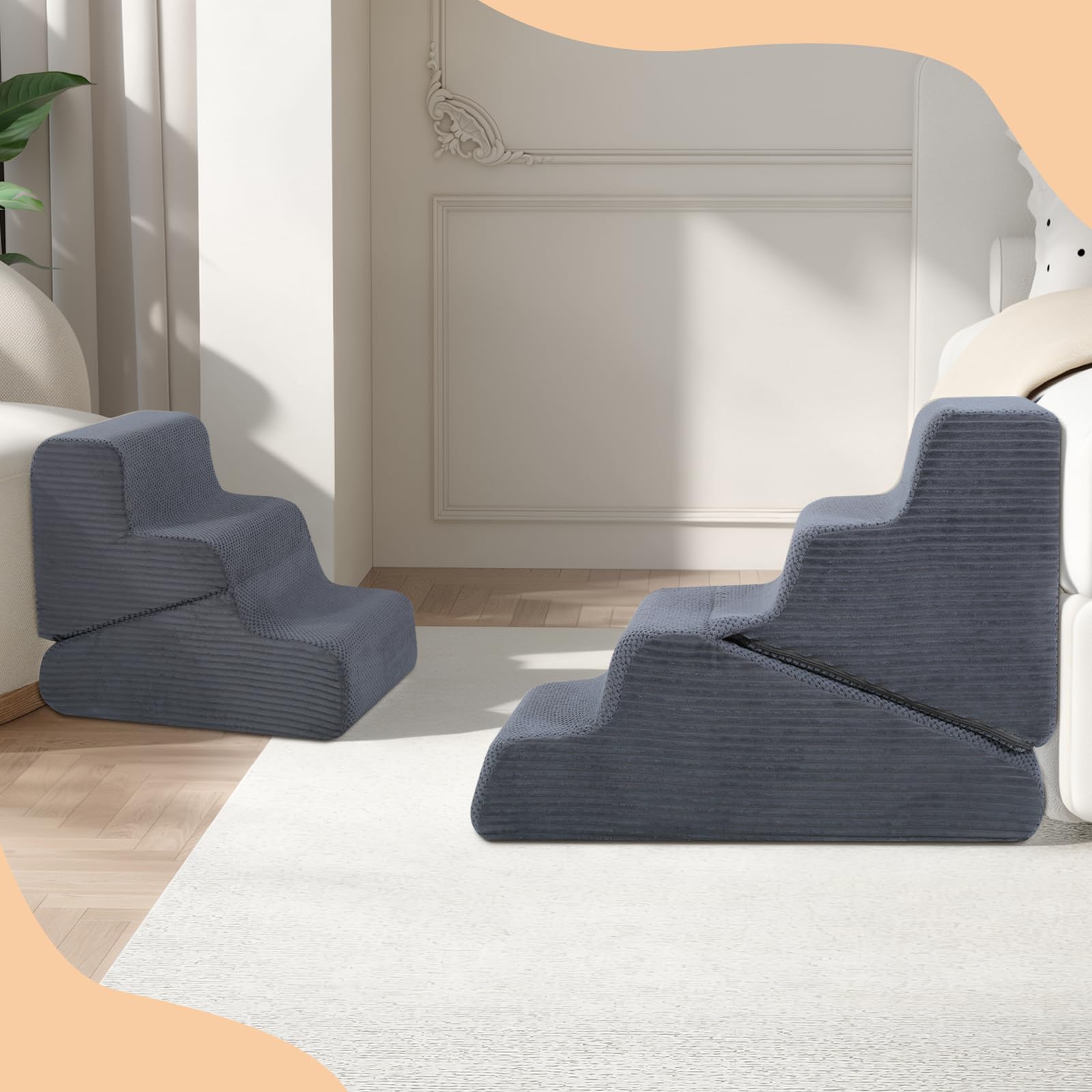 PrimePATIO soft corduroy surface provides reliable traction during ascent.
