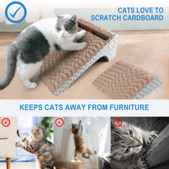 PrimePets removable ball on scratcher pad for flexible play options